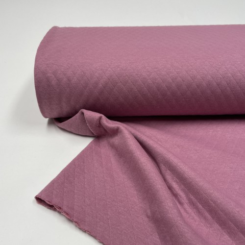 Felpa estiva di Cotone, Nido d'ape, Rosa Polvere