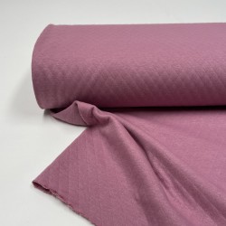 Felpa estiva di Cotone, Nido d'ape, Rosa Polvere