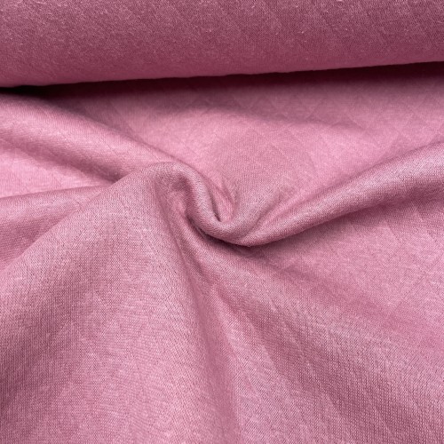 Felpa estiva di Cotone, Nido d'ape, Rosa Polvere