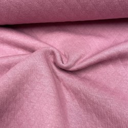Felpa estiva di Cotone, Nido d'ape, Rosa Polvere