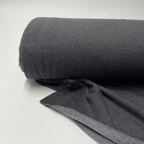 Felpa / French Terry Felpato, Grigio scuro melange