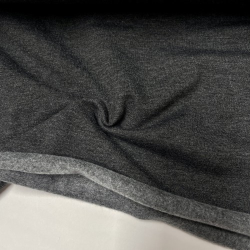 Felpa / French Terry Felpato, Grigio scuro melange