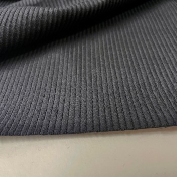 Velluto di cotone a coste , Nero 2