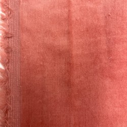 Velluto di cotone a coste SOTTILI elastico , ROSA Marsala