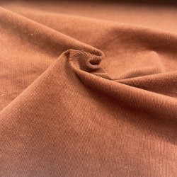 Velluto di cotone a coste elastico, Marrone