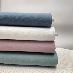 Mussola - Garza di Cotone doppio, Verde Antico