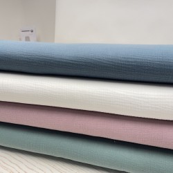 Mussola - Garza di Cotone doppio, Verde Antico