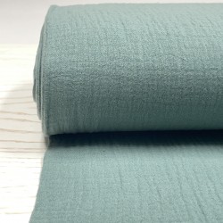 Mussola - Garza di Cotone doppio, Verde Antico