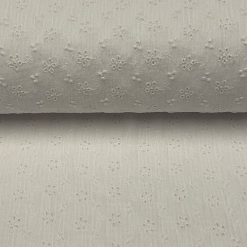 Mussola o Doppia Garza di Cotone Ricamato,...