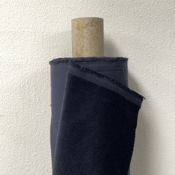 Velluto di cotone a coste Larghe, Blu scuro