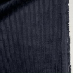 Velluto di cotone a coste Larghe, Blu scuro