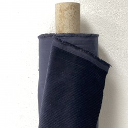 Velluto di cotone a coste Larghe, Blu scuro