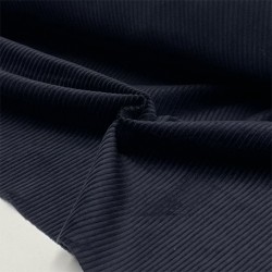 Velluto di cotone a coste Larghe, Blu scuro