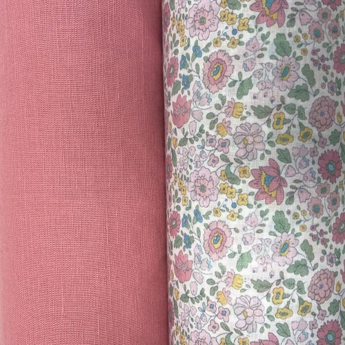 Cotone Stampato, Fiori Variazioni di Rosa