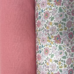 Cotone Stampato, Fiori Variazioni di Rosa