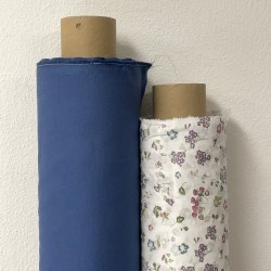 Gabardine di cotone, Tinta Unita, Azzurro