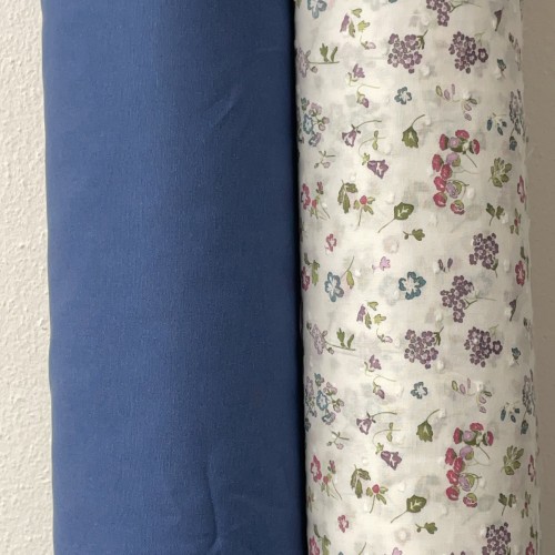 Gabardine di cotone, Tinta Unita, Azzurro