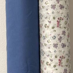 Gabardine di cotone, Tinta Unita, Azzurro