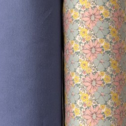 Gabardine di cotone, Tinta Unita, Azzurro