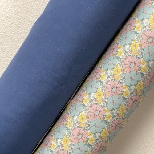 Gabardine di cotone, Tinta Unita, Azzurro