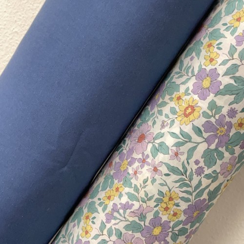 Gabardine di cotone, Tinta Unita, Azzurro