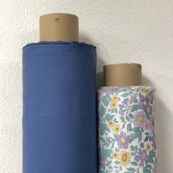 Gabardine di cotone, Tinta Unita, Azzurro