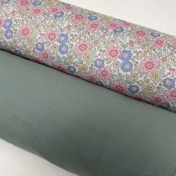 Gabardine di cotone, Tinta Unita, Verde Lago