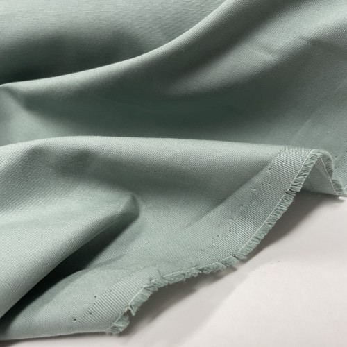Gabardine di cotone, Tinta Unita, Verde Lago