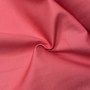 Gabardine di cotone, Tinta Unita, Rosso Fragola