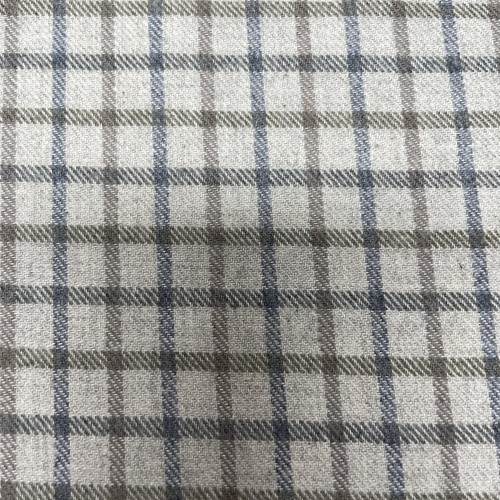 Flanella di cotone misto recycled, Grigio con...