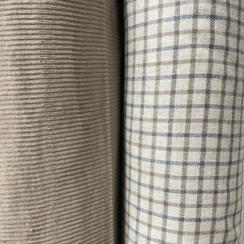 Flanella di cotone misto recycled, Grigio con...