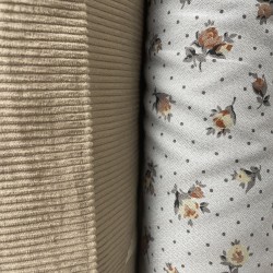 Velluto di cotone a coste Larghe, Taupe