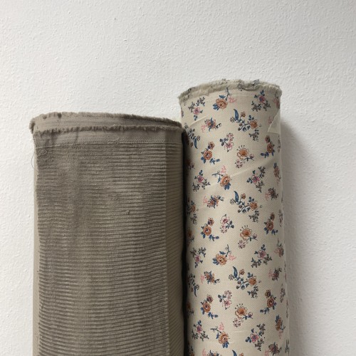 Velluto di cotone a coste Larghe, Taupe