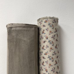 Velluto di cotone a coste Larghe, Taupe