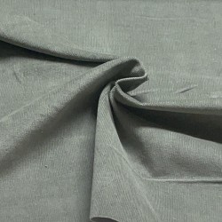 Velluto di cotone a coste sottili, Elastico, Verde