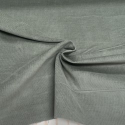 Velluto di cotone a coste sottili, Elastico, Verde