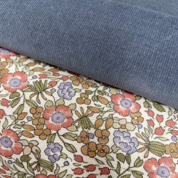 Velluto di cotone a coste elastico, Jeans