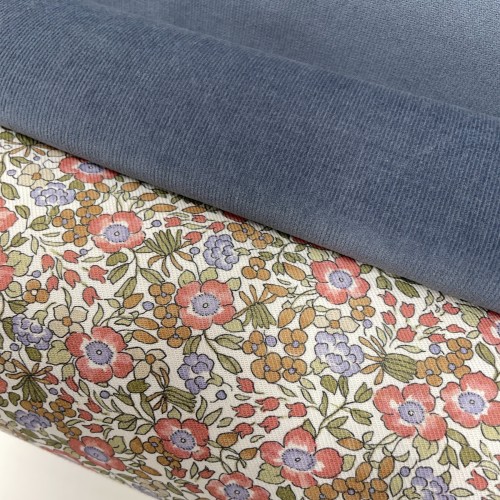Velluto di cotone a coste elastico, Jeans