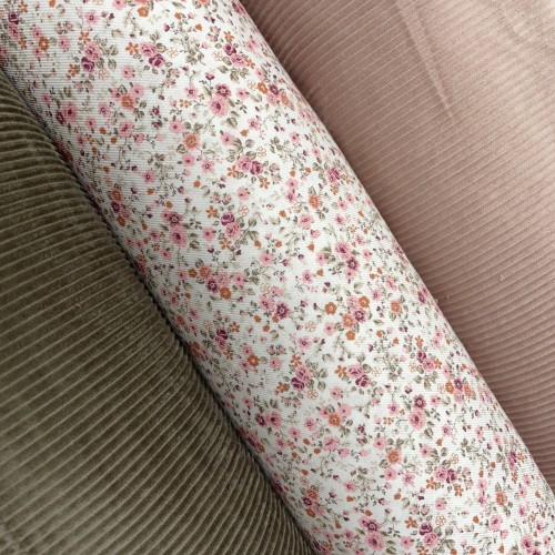 Velluto di cotone a coste Larghe, Rosa