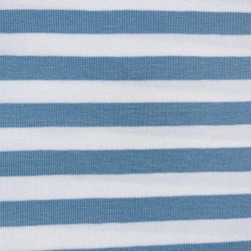 Jersey di Cotone con Righe larghe 1cm, Bianco /...