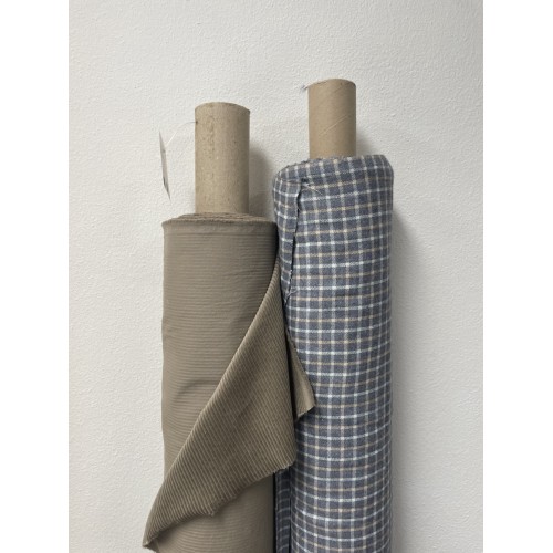 Flanella di cotone misto recycled, Blu Jeans...