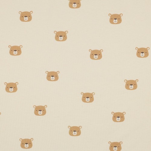 Jersey di Cotone Biologico GOTS, Orsetti, Beige...