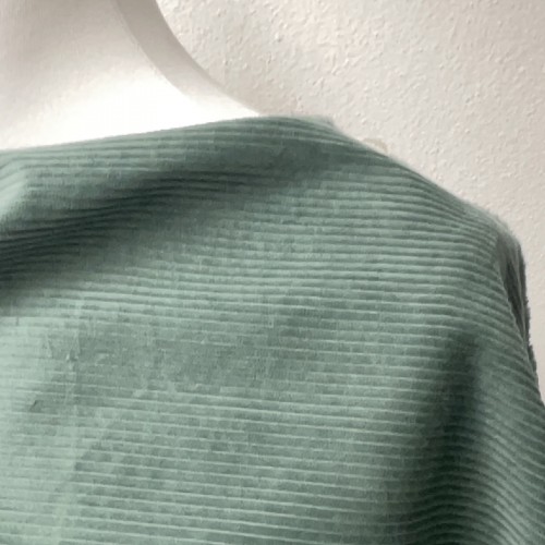 Velluto di cotone a coste Larghe, Verde Muschio