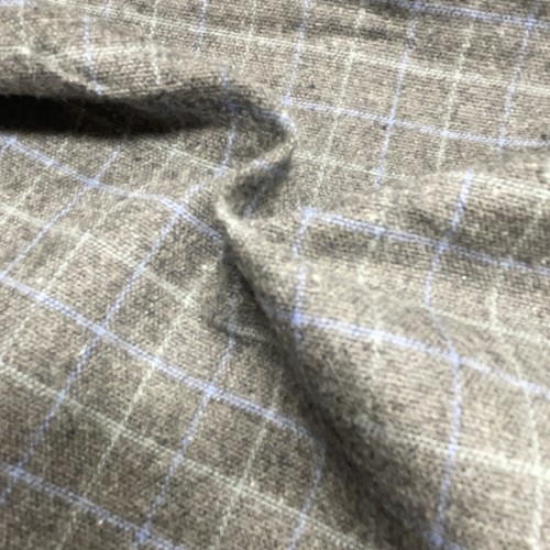 Cotone Bio Invernale, Grigio Scuro , Quadri...