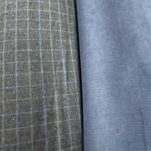 Cotone Bio Invernale, Grigio Scuro , Quadri...