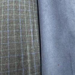 Cotone Bio Invernale, Grigio Scuro , Quadri Celesti