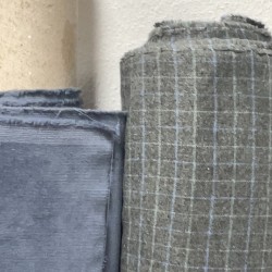 Cotone Bio Invernale, Grigio Scuro , Quadri Celesti