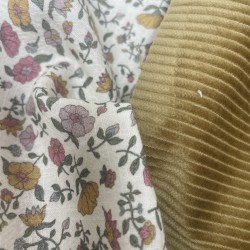 Velluto di cotone a coste Larghe, Marrone Oliva