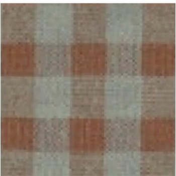 Cotone misto riciclato , Quadri , Marrone- Verde Acqua 2