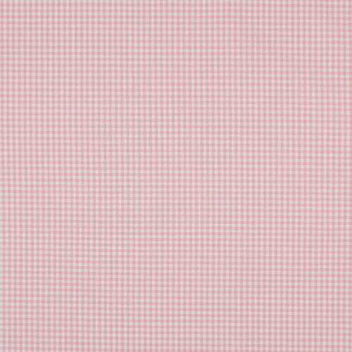 Cotone Popeline, Quadri piccoli , rosa